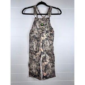 Kids John Deere Camo Overalls 4T Durable Mossy Oak Woodland Outdoor Workwear